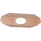 Ekena Millwork Chrysler Wood Fretwork Pierced Ceiling Medallion, Cherry, 36"W x 18"H x 9 1/2"ID x 1/4"T CMWP36X18X0250CSCH - alternate 4